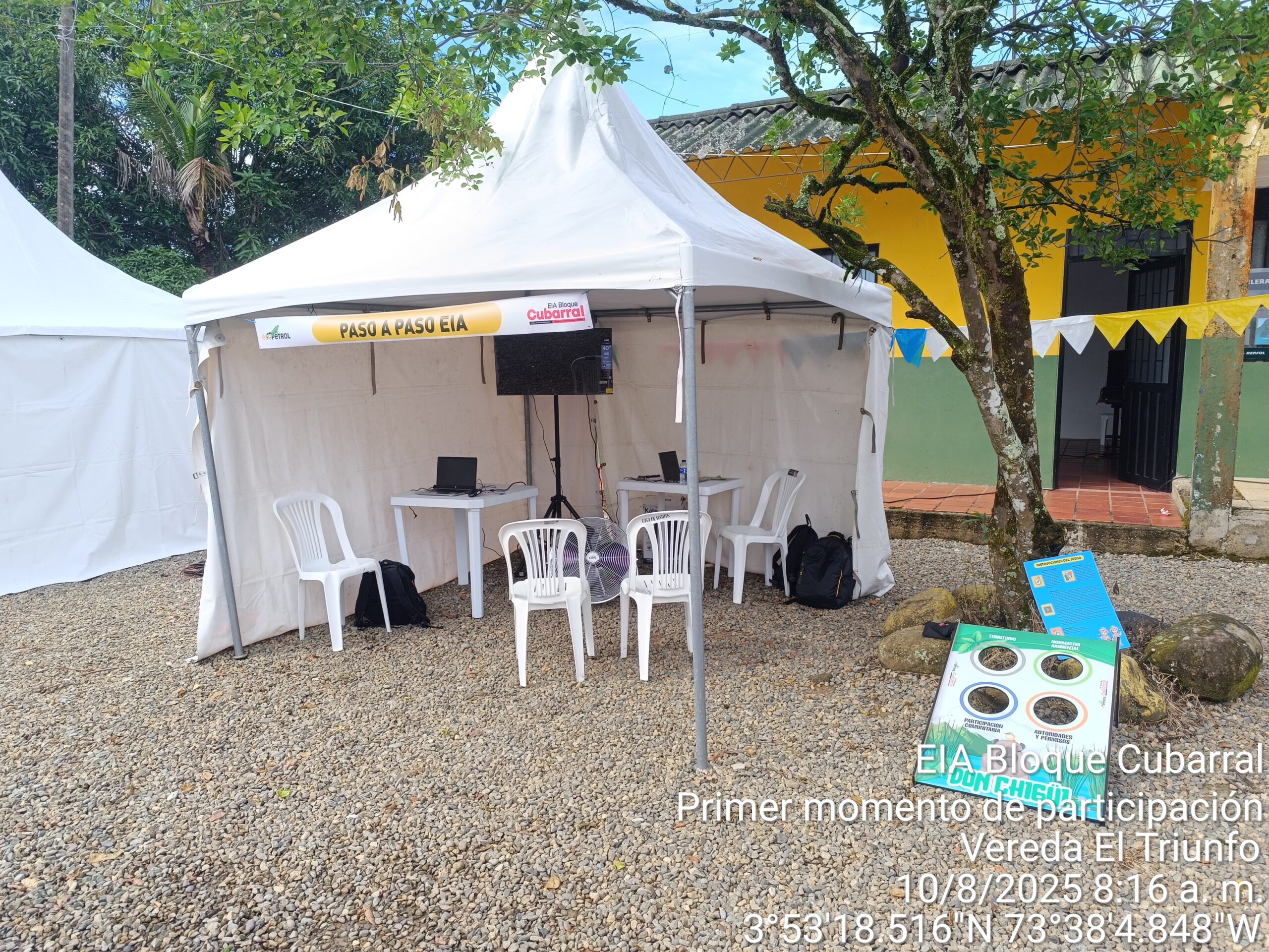 EIA Bloque Cubarral
Primer momento de participación 
Vereda El Triunfo