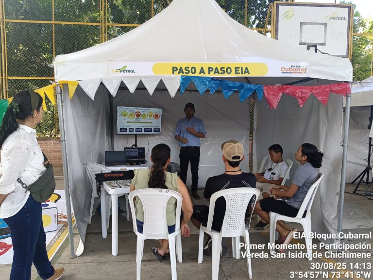 EIA Bloque Cubarral
Primer Momento de Participación 
Vereda San Isidro de Chichimene
