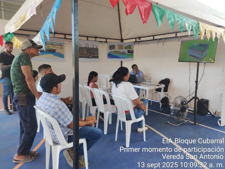 EIA Bloque Cubarral
Primer momento de participación
Vereda San Antonio