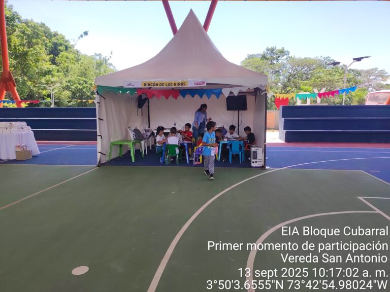 EIA Bloque Cubarral
Primer momento de participación
Vereda San Antonio