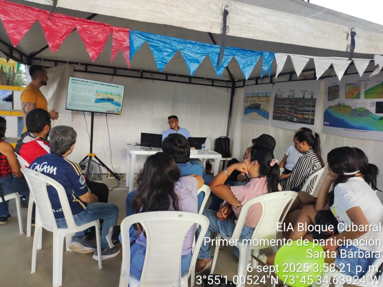 EIA Bloque Cubarral
Primer momento de participación
Santa Bárbara