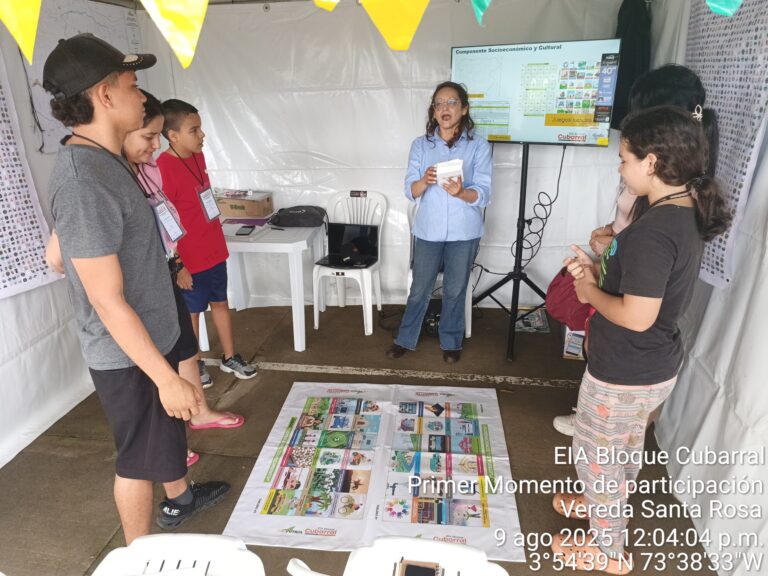EIA Bloque Cubarral
Primer Momento de participación 
Vereda Santa Rosa