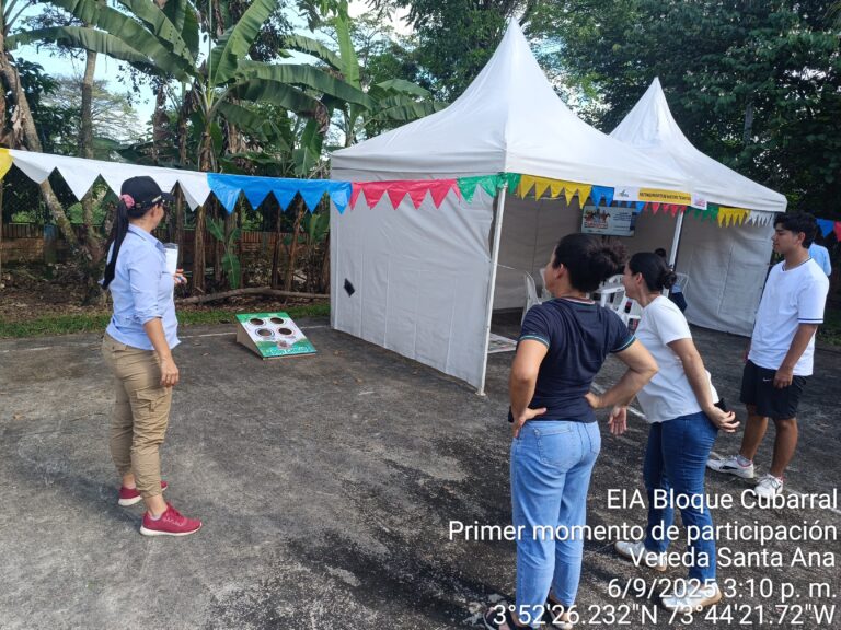 EIA Bloque Cubarral
Primer momento de participación 
Vereda Santa Ana