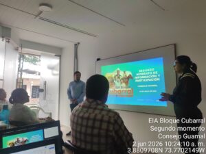 EIA Bloque Cubarral
Segundo momento
Consejo Guamal